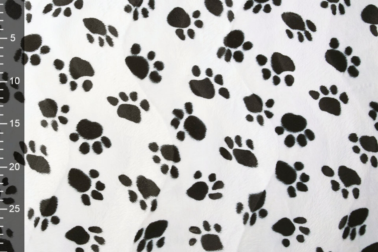 Velboa Dog Paws White
