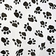 Velboa Dog Paws White