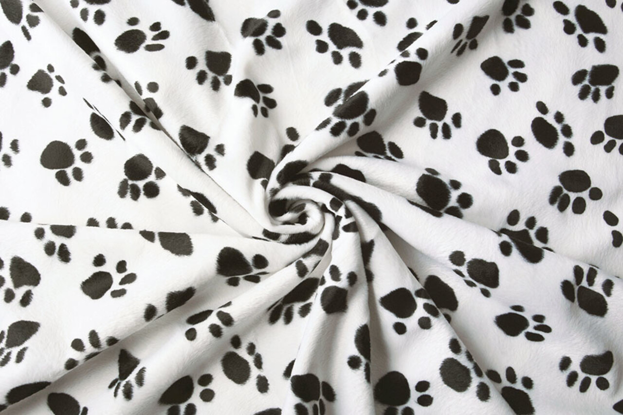 Velboa Dog Paws White