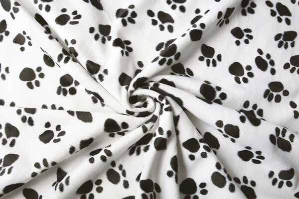 Velboa Dog Paws White