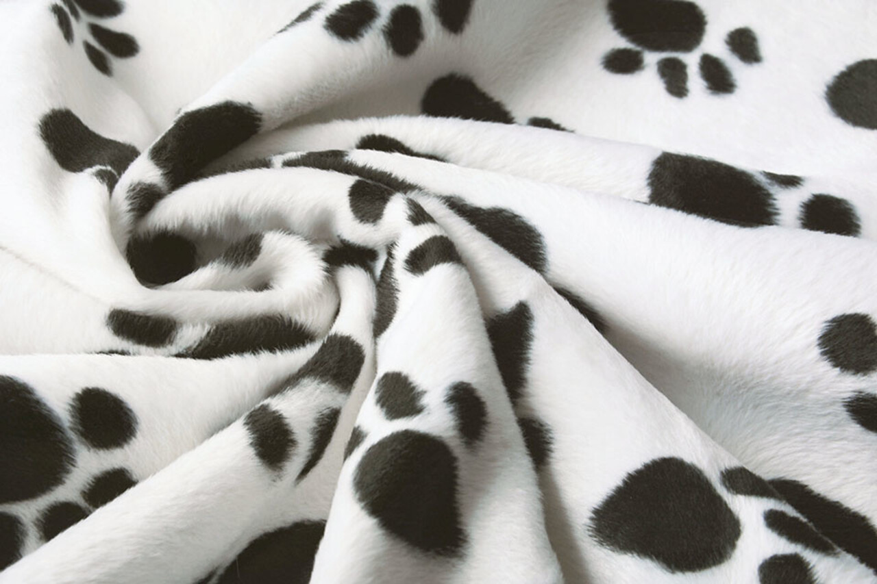 Velboa Dog Paws White