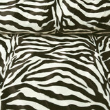 Velboa Zebraprint Groot Zwart-Off-White Velboa Zebraprint Groot Zwart-Off-White