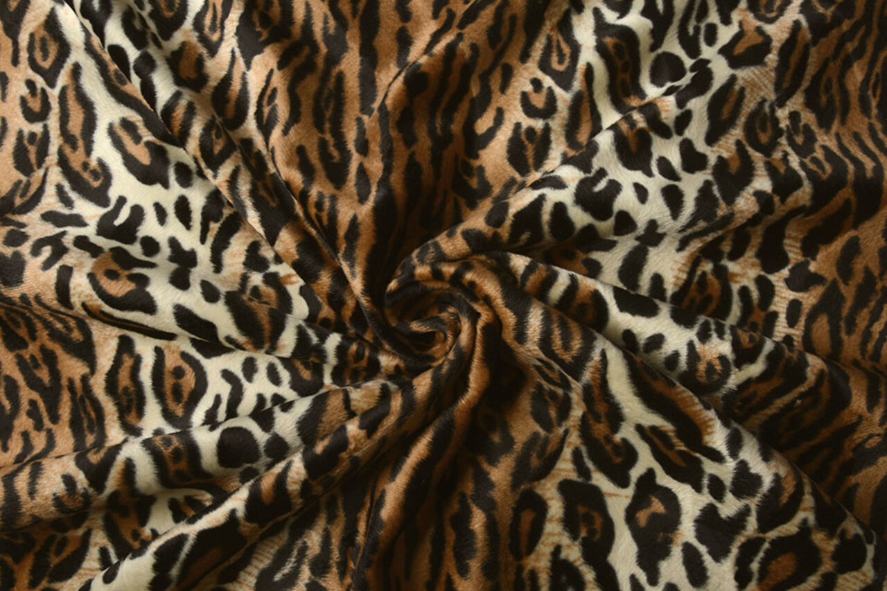 Velboa Claro Estampado de Leopardo Velboa Claro Estampado de Leopardo