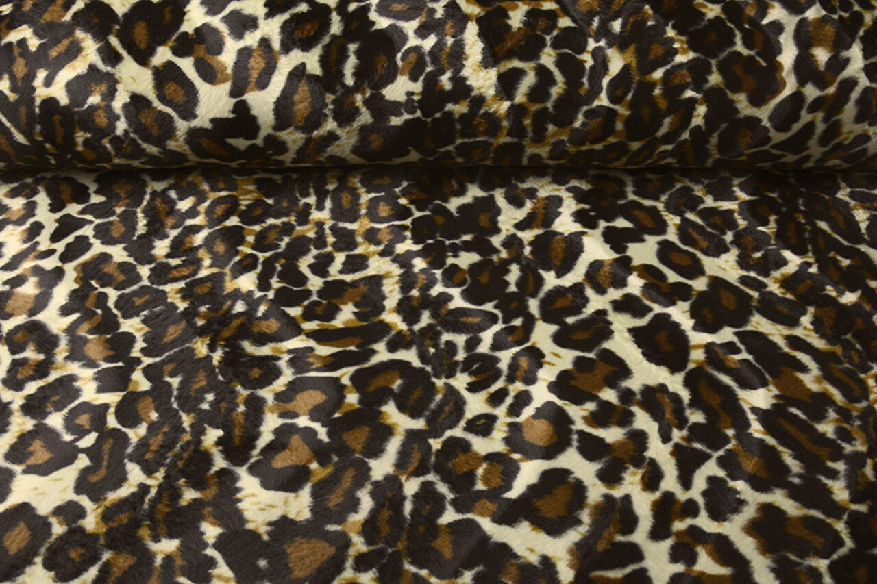 Velboa Scuro Medio Stampa Leopardata Velboa Scuro Medio Stampa Leopardata