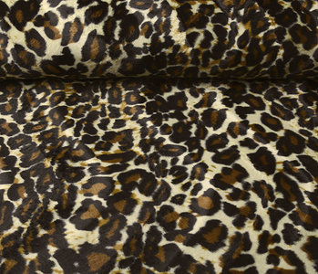 Velboa Dunkel Medium Pantherdruck