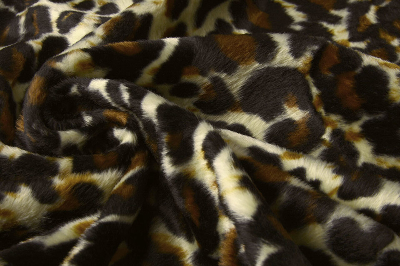 Velboa Donker Medium Panterprint