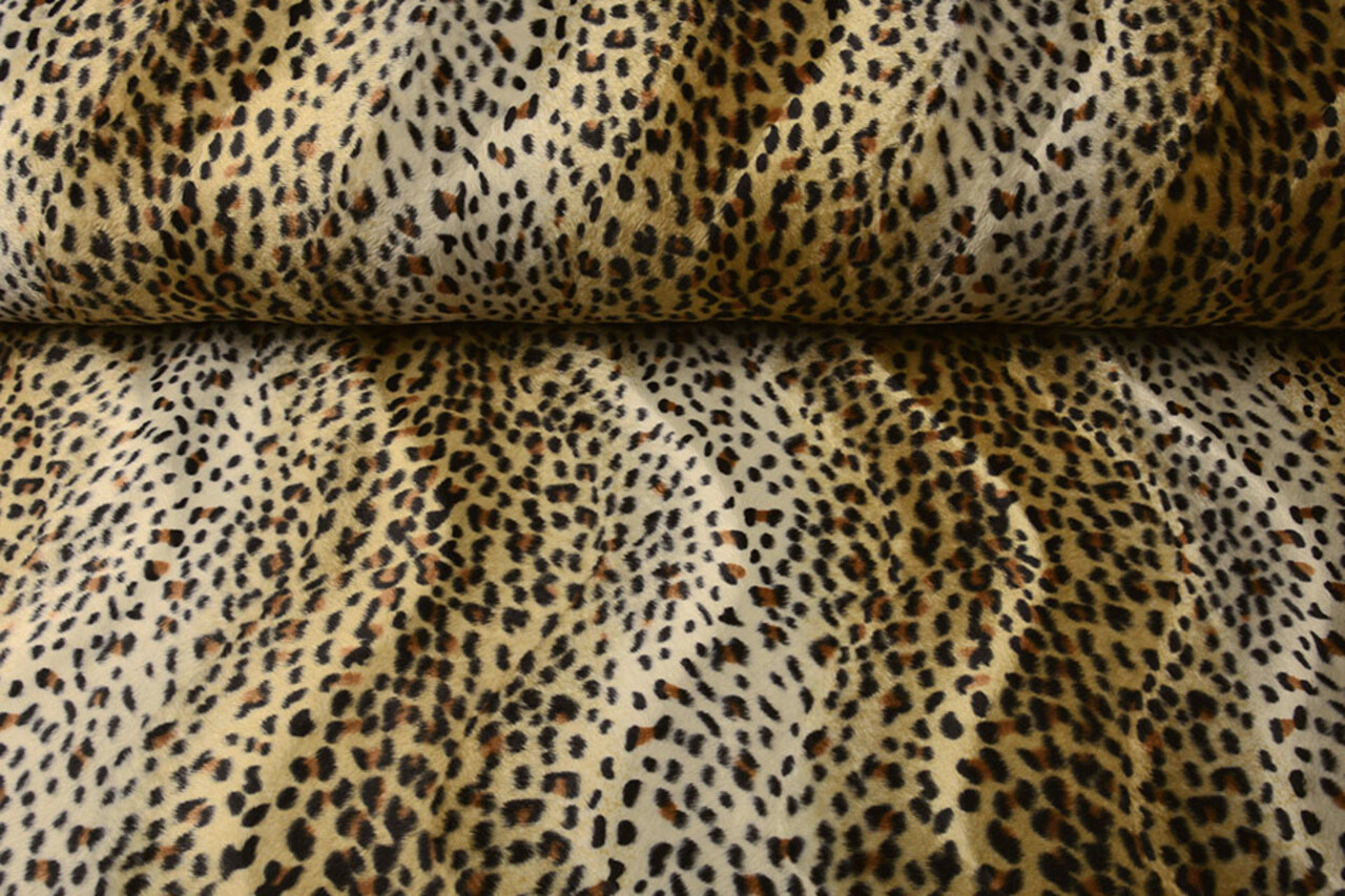 Velboa Licht Panterprint Goud Velboa Licht Panterprint Goud