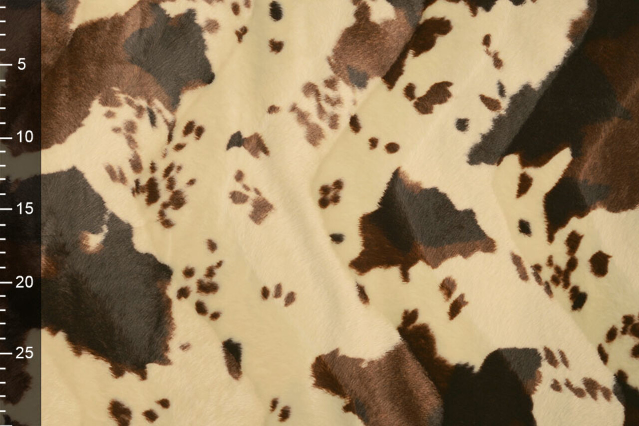 Velboa Native American Horses Print Brown