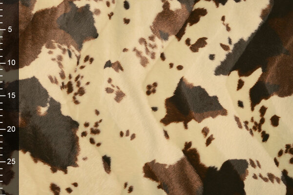 Velboa Native American Horses Print Brown