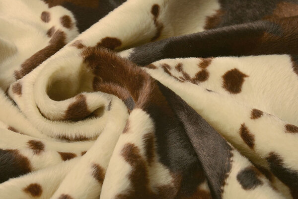 Velboa Native American Horses Print Brown