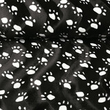 Velboa Dogprint Paws Black Velboa Dogprint Paws Black