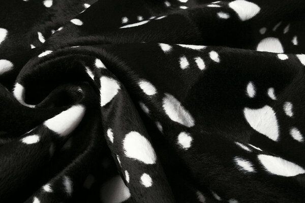 Velboa Dogprint Paws Black