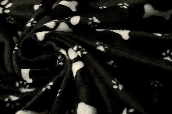 Velboa Hondenpootjes met Bot Zwart