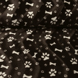 Velboa Dog Paws with Bone Brown Velboa Dog Paws with Bone Brown