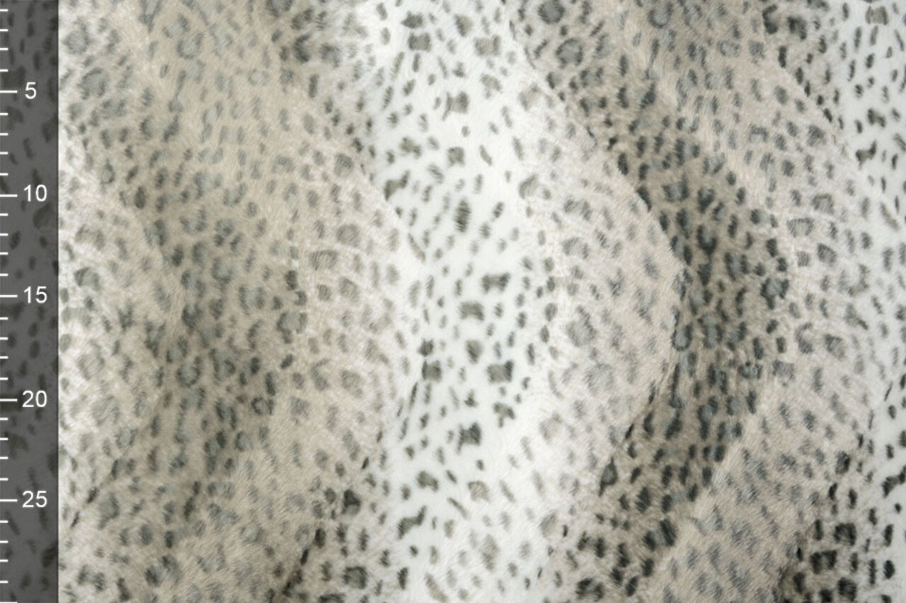 Velboa Snow Panterprint Grey Velboa Snow Panterprint Grey