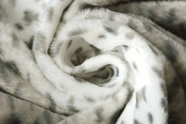 Velboa Sneeuw Panterprint Grijs Velboa Sneeuw Panterprint Grijs