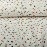 Oeko-Tex®  Baumwoll Jersey Stickerei  Blumen Creme Oeko-Tex®  Baumwoll Jersey Stickerei  Blumen Creme