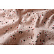 Oeko-Tex® Jersey Coton Broderie Anglaise Fleurs Rose Poudré Oeko-Tex® Jersey Coton Broderie Anglaise Fleurs Rose Poudré