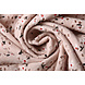 Oeko-Tex® Cotone Jersey Ricamo Fiori Rosa Cipria Oeko-Tex® Cotone Jersey Ricamo Fiori Rosa Cipria