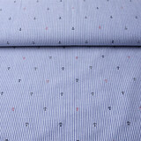 Seersucker Streifen Anker Rot Schwarz Seersucker Streifen Anker Rot Schwarz