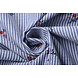 Seersucker Righe Fiori Rosso Seersucker Righe Fiori Rosso