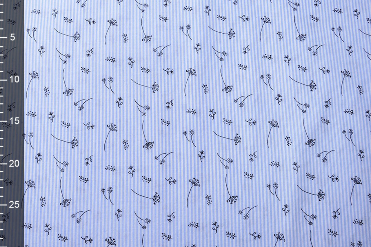 Seersucker Stripes Bladder Flower Baby Blue Seersucker Stripes Bladder Flower Baby Blue