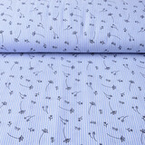 Seersucker Strepen Blaasbloem Baby Blauw Seersucker Strepen Blaasbloem Baby Blauw