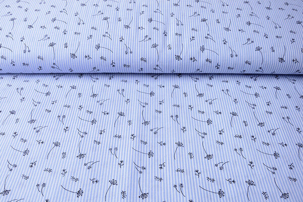 Seersucker Stripes Bladder Flower Baby Blue Seersucker Stripes Bladder Flower Baby Blue