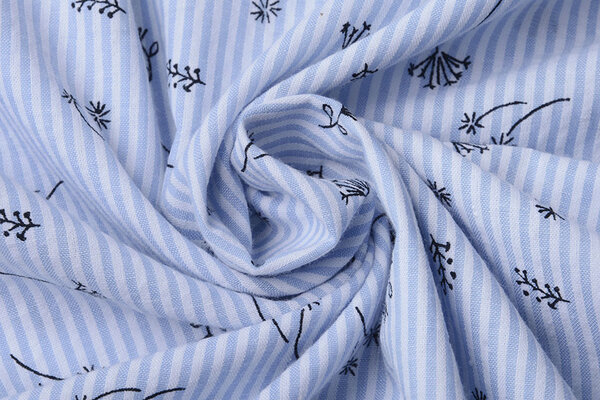 Seersucker Stripes Bladder Flower Baby Blue Seersucker Stripes Bladder Flower Baby Blue