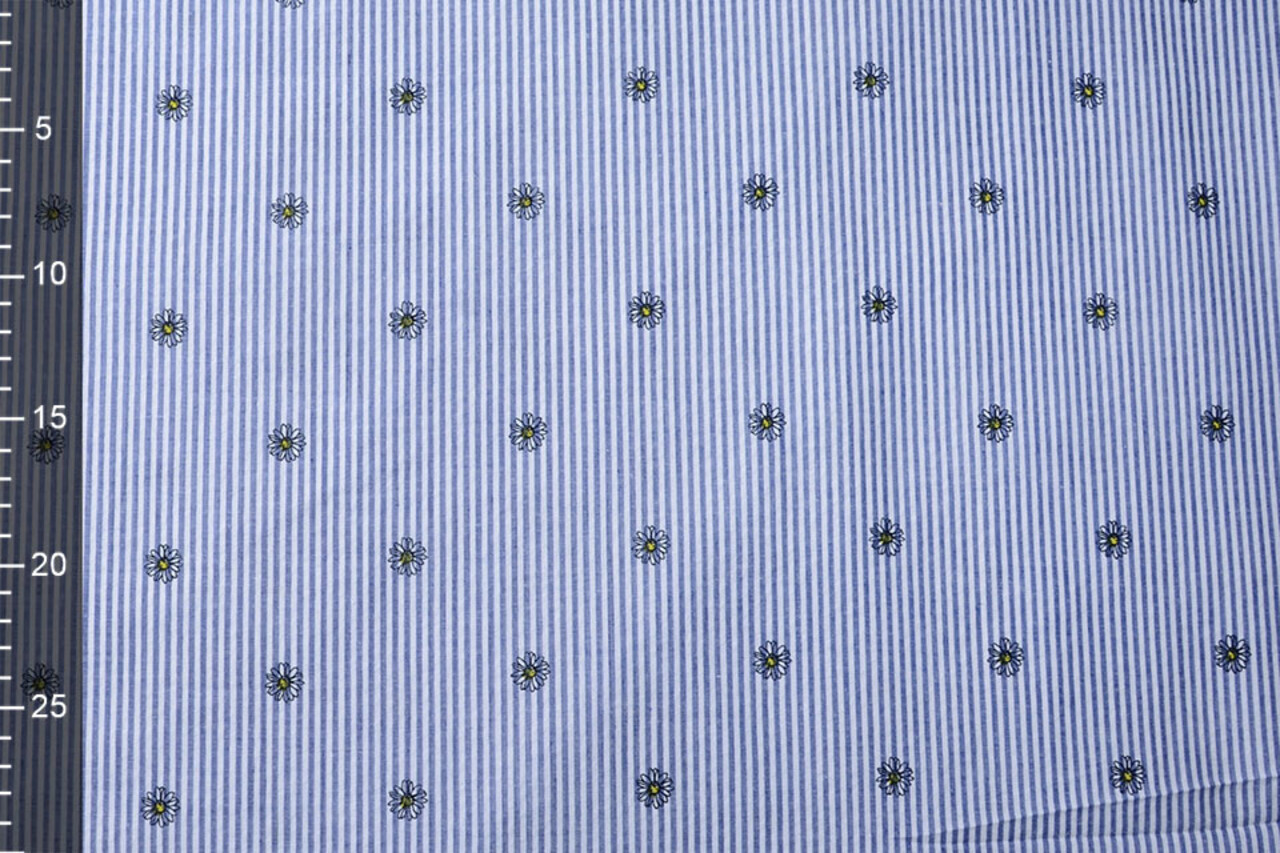 Seersucker Strepen Madelief