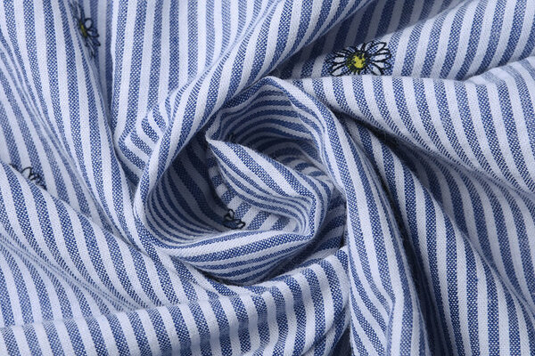 Seersucker Strepen Madelief