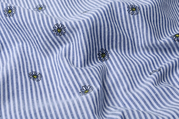 Seersucker Strepen Madelief