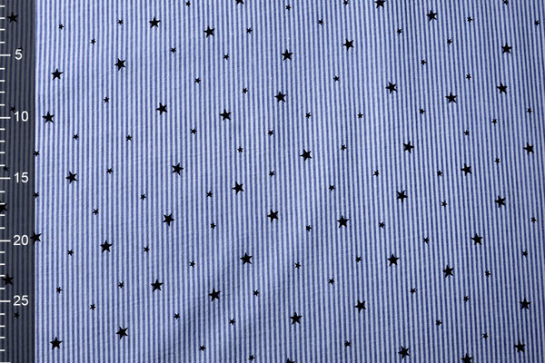 Seersucker Rayures avec Étoiles Seersucker Rayures avec Étoiles