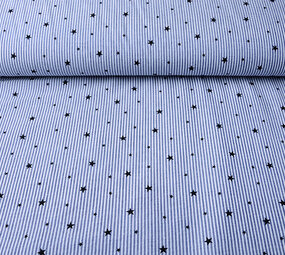Seersucker Rayures avec Étoiles Seersucker Rayures avec Étoiles