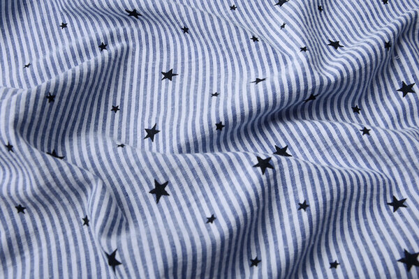 Seersucker Righe con Stelle Seersucker Righe con Stelle