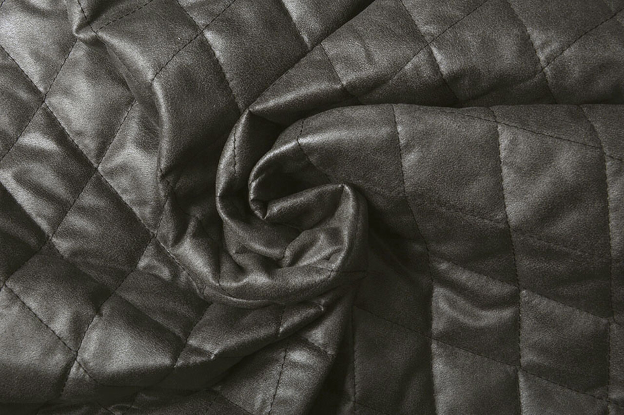 Acolchada Alcantara Ante Antracita Gris Acolchada Alcantara Ante Antracita Gris