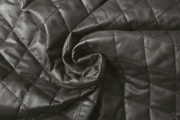 Quilted Alcantara Suede  Anthracite Grey Quilted Alcantara Suede  Anthracite Grey