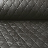 Quilted Alcantara Suede  Anthracite Grey