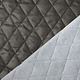 Quilted Alcantara Suede  Anthracite Grey