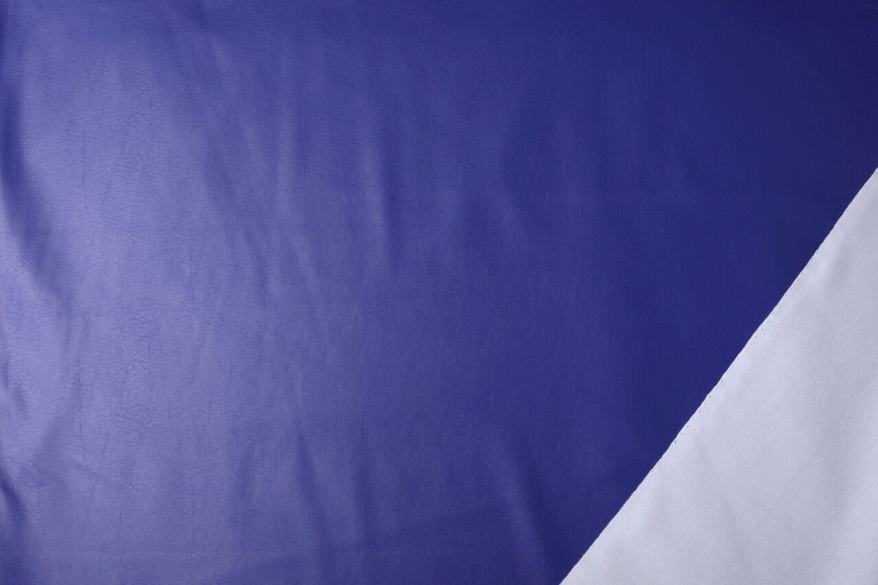 Imitatieleer Konings Blauw Imitatieleer Konings Blauw
