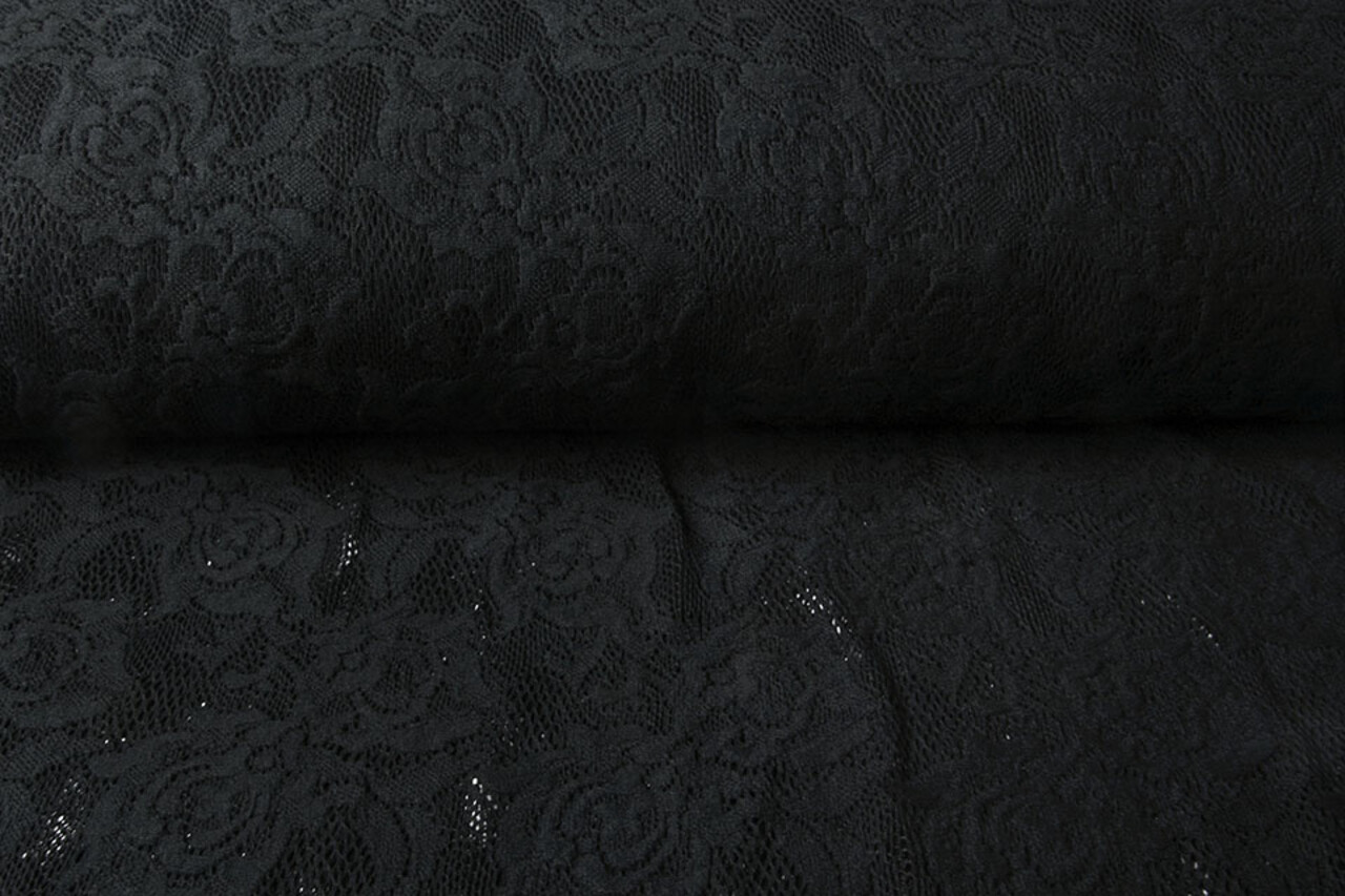 Baumwolle Spitze Sofie Schwarz