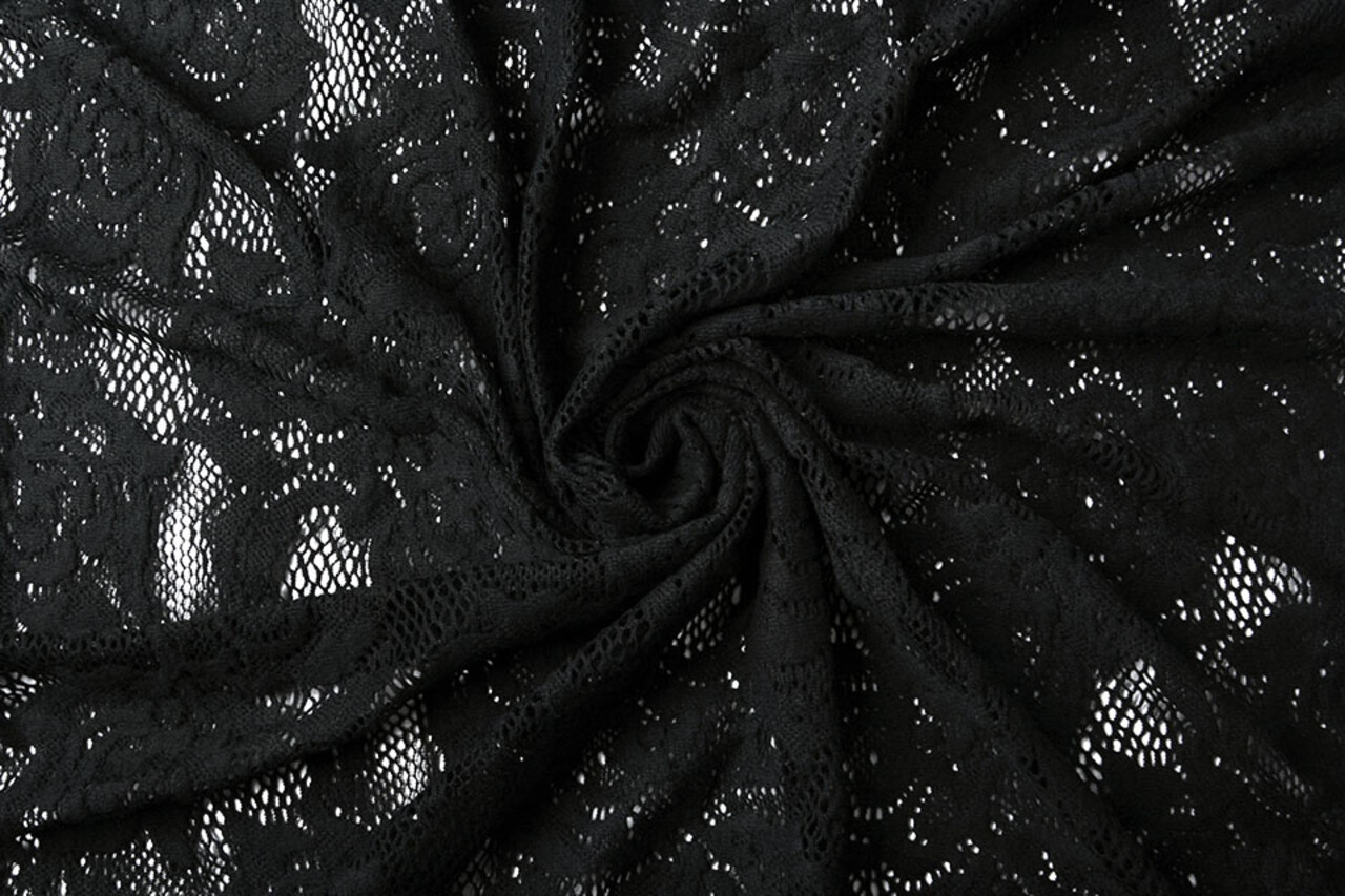 Katoen Kant Sofie Zwart Katoen Kant Sofie Zwart