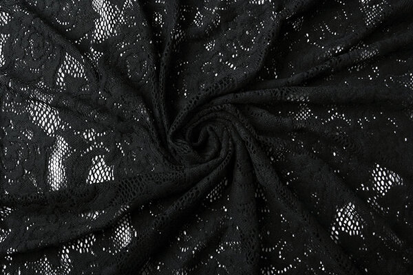 Baumwolle Spitze Sofie Schwarz