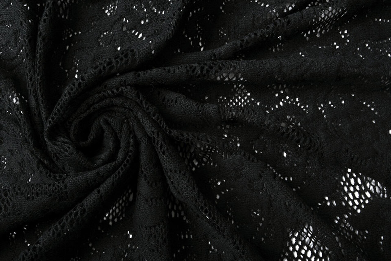 Baumwolle Spitze Sofie Schwarz