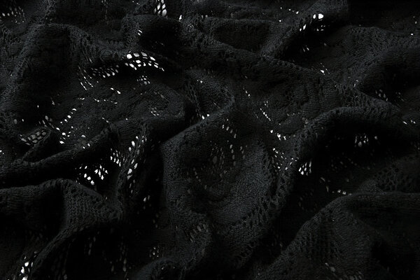 Baumwolle Spitze Sofie Schwarz