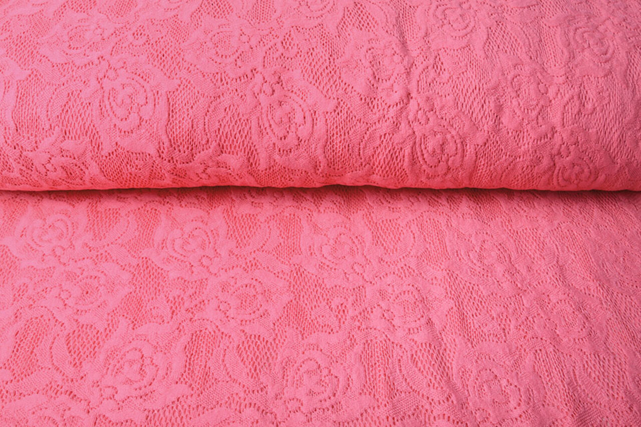 Baumwolle Spitze Sofie Fuchsia