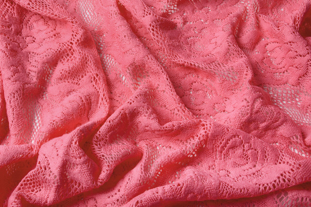 Baumwolle Spitze Sofie Fuchsia