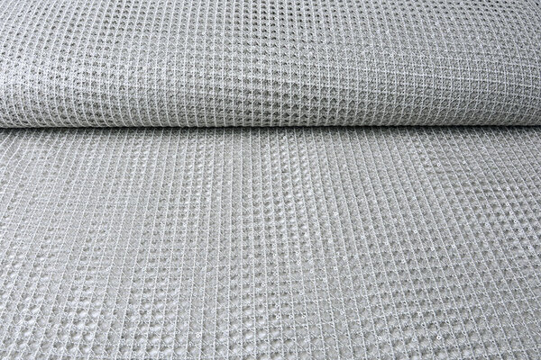 All’uncinetto Pizzo Paillettes Leonie Argento