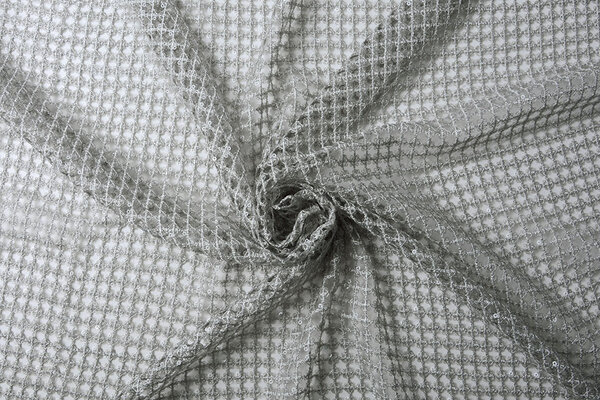 Crochet Lace Sequins Leonie Silver