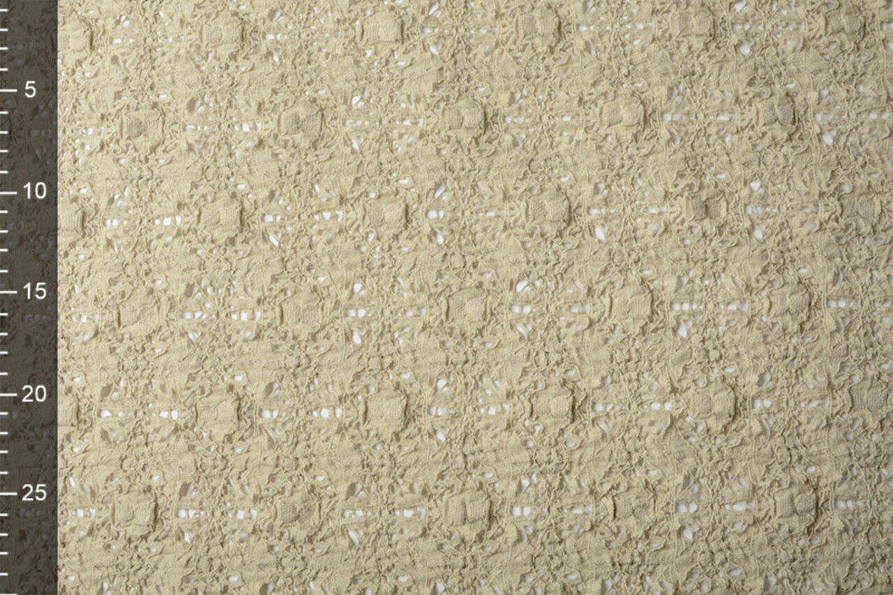 Jersey Gestrickt Beige